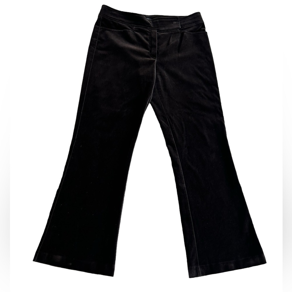 ESCADA Womens Velvet Pants - Chocolate Brown - Bootcut  - Classic Preppy - US 10